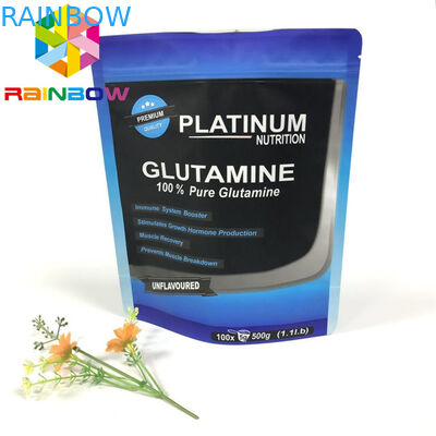 O costume imprimiu o empacotamento do saco do petisco levanta-se o revestimento lustroso Ziplock Resealable do malote