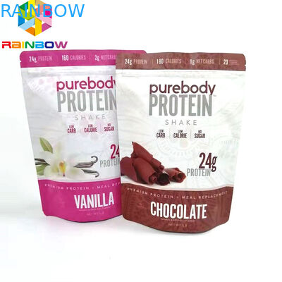 Baixo Moq Digital impressa levanta-se o cordão feito saco do empacotamento de alimento do ofício do zíper do malote