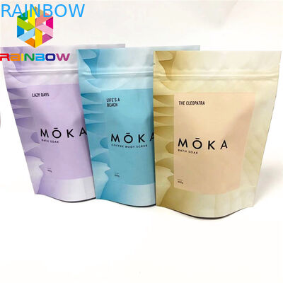 Malotes plásticos de sal de banho de Cbd do revestimento de Matt que empacotam a folha de alumínio Resealable para o alimento