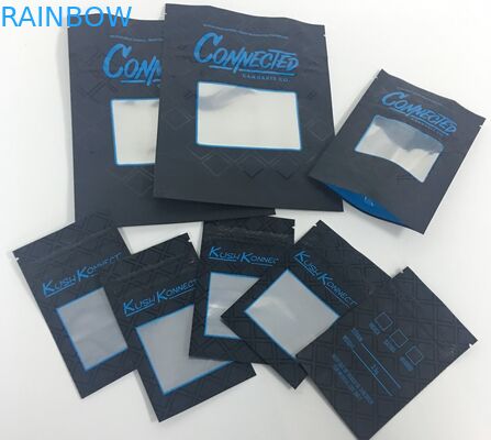 O fechamento hermético do fecho de correr da impressão de Digitas ensaca os malotes pequenos gomosos de alumínio da folha CBD