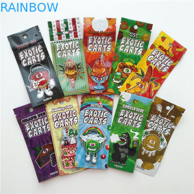 Logotipo exótico de empacotamento do costume do malote do carro dos sacos da folha de alumínio do cartucho de Vape