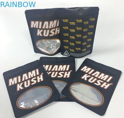 O incenso erval de Edibles ensaca polegadas médicas do pacote 4x6 da marijuana com janela clara