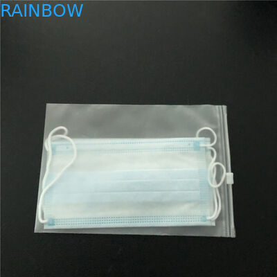 A soldadura térmica de empacotamento da máscara descartável ensaca a impressão superior do Gravure do zíper com janela