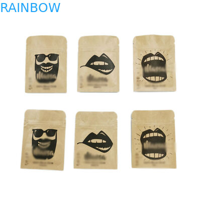 O empacotamento de alimento levanta-se o Ziplock reciclado malote do saco de plástico do zíper para porcas