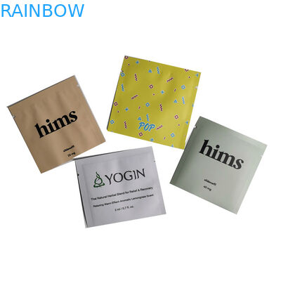 Malotes plásticos pequenos da amostra dos sacos do empacotamento de alimento da folha de alumínio da soldadura térmica para o pó