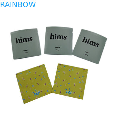 3 malotes plásticos da soldadura térmica lateral que empacotam o mini pacote do saco da pestana do malote personalizado