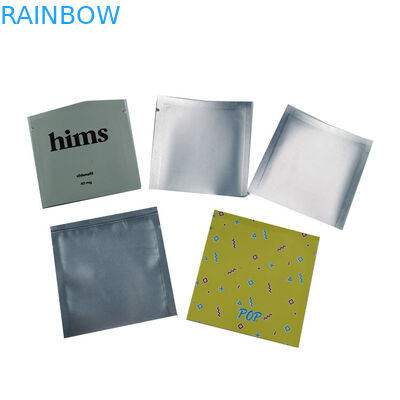 3 malotes plásticos da soldadura térmica lateral que empacotam o mini pacote do saco da pestana do malote personalizado