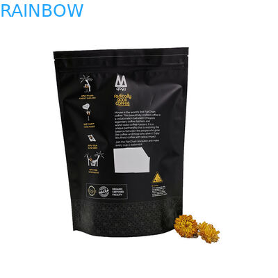 Preto levante-se o tamanho personalizado saco de empacotamento do café K do PE do MOPP VMPET do malote do chá