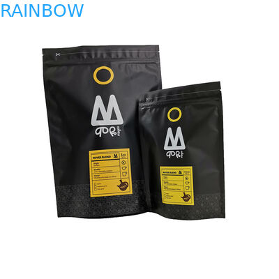 Preto levante-se o tamanho personalizado saco de empacotamento do café K do PE do MOPP VMPET do malote do chá