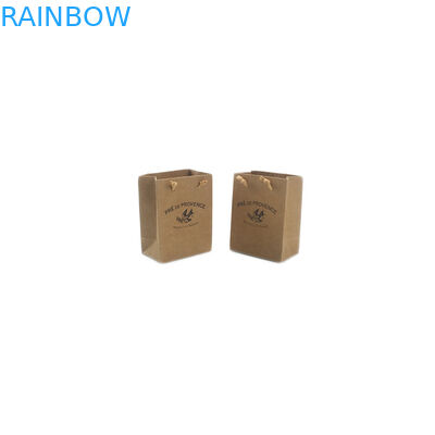 Doypack levanta-se o saco de papel feito a mão pequeno de Kraft do malote reciclado com punho