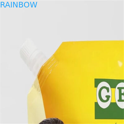 O empacotamento plástico dos malotes plásticos de Doypack levanta-se o projeto feito sob encomenda da impressão da prova do escape