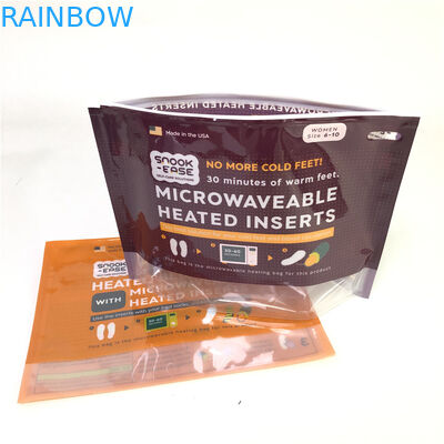 Levante-se a espessura biodegradável da impressão feita sob encomenda 120-180 Mic dos sacos da micro-ondas do zíper