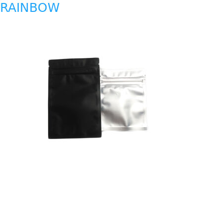 Ziplock preto matte impresso costume do saquinho da folha de alumínio dos sacos de plástico da soldadura térmica