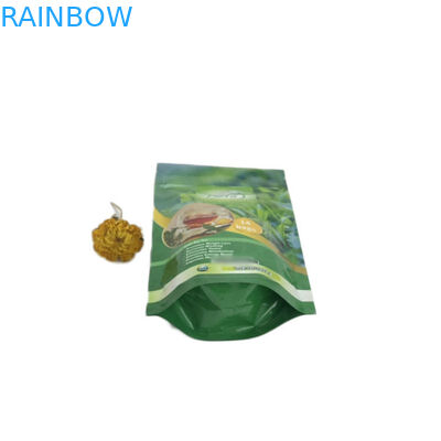 Os saquinhos de chá amigáveis de Eco que empacotam a embalagem do saco do malote levantam-se Mylar com fechamento do zíper