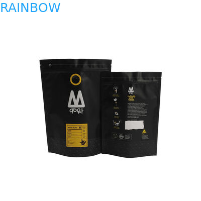 Levante-se o costume inferior do malote da embalagem do feijão de café do laço da lata dos sacos do reforço com válvula