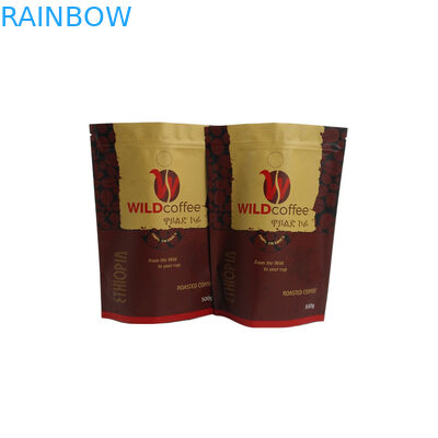 Os saquinhos de chá matte feitos sob encomenda do café do revestimento, a folha de alumínio levantam-se o malote com zíper