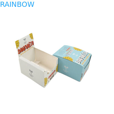 Caixa de papel reciclável que empacota o logotipo personalizado do alimento da impressão armazenamento colorido