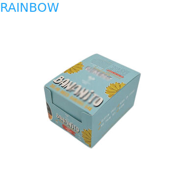 Caixa de papel de produto comestível que empacota a embalagem feita sob encomenda da barra de energia do cartão da impressão