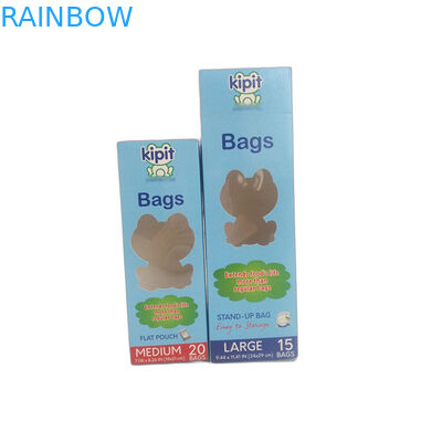 Armazenamento colorido de empacotamento dos alimentos frescos da impressão da caixa do cartão reciclável do retângulo