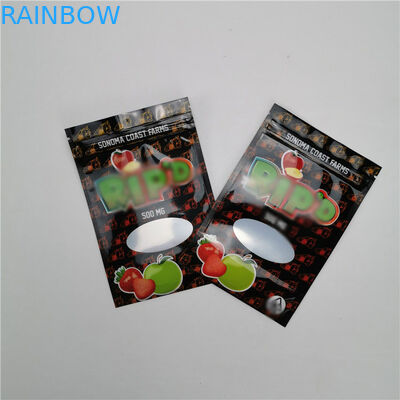 Malotes plásticos do saco pequeno que empacotam a embalagem gomosa industrial orgânica do cânhamo CBD de 100%