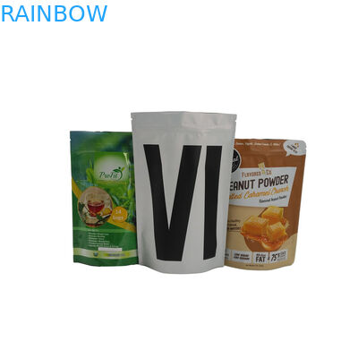 O produto comestível levanta-se o pó dos malotes que empacota o costume orgânico dos saquinhos de chá impresso