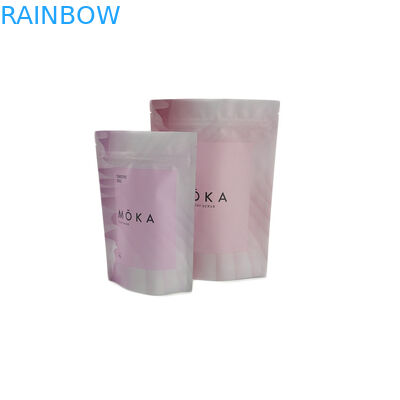 Os sacos da folha de alumínio de empacotamento de alimento do chá do café levantam-se o Ziplock feito sob encomenda da impressão do malote