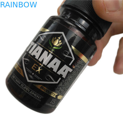 Cor completa plástica feita sob encomenda da etiqueta da luva do psiquiatra da bebida da garrafa de água impressa