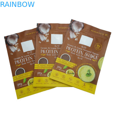 Saco do malote do zíper da folha de alumínio para o empacotamento do pó