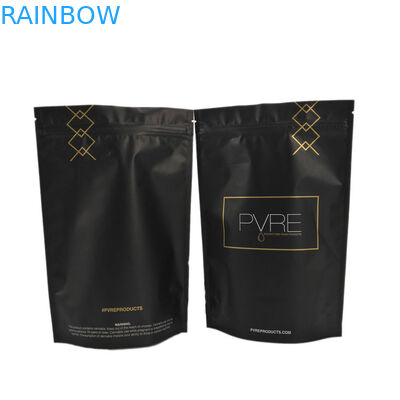 Empacotamento laminado matte do malote da folha do café preto