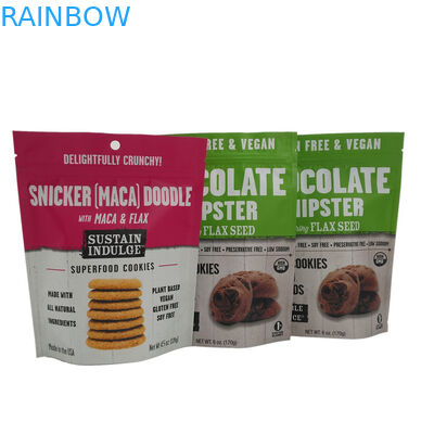 O empacotamento do pó levanta-se sacos da folha de alumínio do zíper