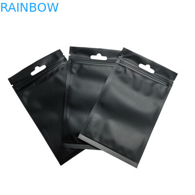 Malote cosmético alinhado de Pacakging do zíper do revestimento folha matte