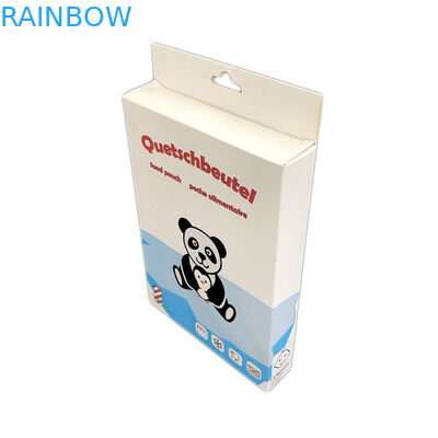 Caixa de empacotamento de papel do cartão dobrável do furo 350g do gancho