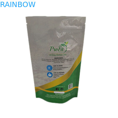 Empacotamento lustroso Resealable dos saquinhos de chá do revestimento da cópia feita sob encomenda