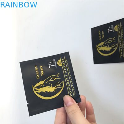 Empacotamento alinhado dos malotes plásticos de Mylar folha gomosa erval