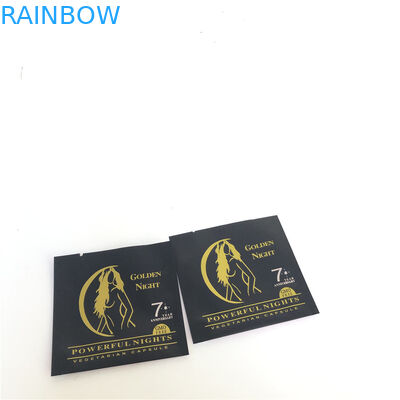 Empacotamento alinhado dos malotes plásticos de Mylar folha gomosa erval