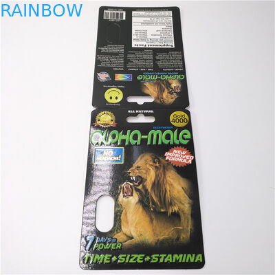 Cartão de empacotamento de papel personalizado cor do comprimido plástico de CMYK