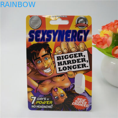 Cartão de empacotamento de papel personalizado cor do comprimido plástico de CMYK