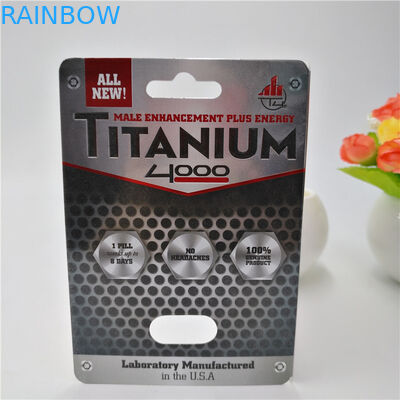 Cartão de empacotamento de papel personalizado cor do comprimido plástico de CMYK