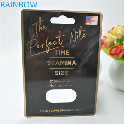 Cartão de empacotamento de papel personalizado cor do comprimido plástico de CMYK