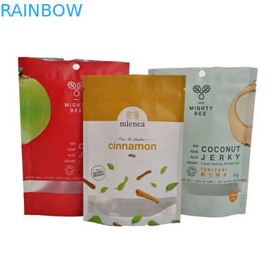 A banana lasca o empacotamento dos malotes plásticos do zíper VMPET