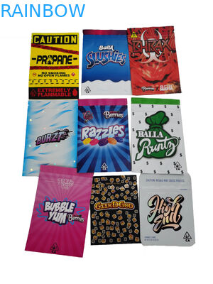 Os saquinhos personalizados livres Doypack saboroso médico da prova da criança da amostra levantam-se o malote com zíperes dobro