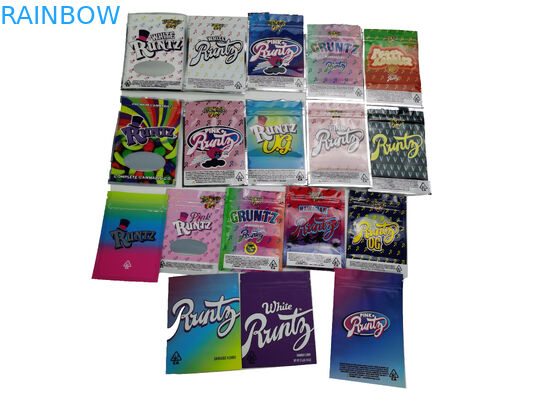 Os saquinhos personalizados livres Doypack saboroso médico da prova da criança da amostra levantam-se o malote com zíperes dobro