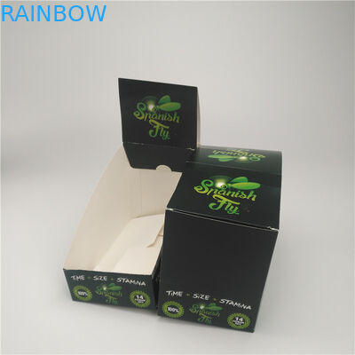 Caixa de papel que empacota com a caixa de papel da bolha do logotipo para CBD e empacotamento do cânhamo