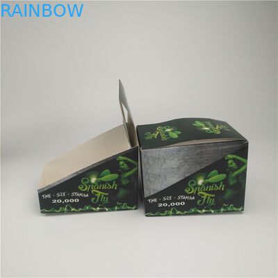 Caixa de papel que empacota com a caixa de papel da bolha do logotipo para CBD e empacotamento do cânhamo