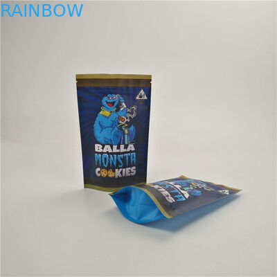 A prova personalizada da criança ensaca a umidade - a erva daninha da prova a medicina das cookies que da selva do runtz de CBD está ensaca acima