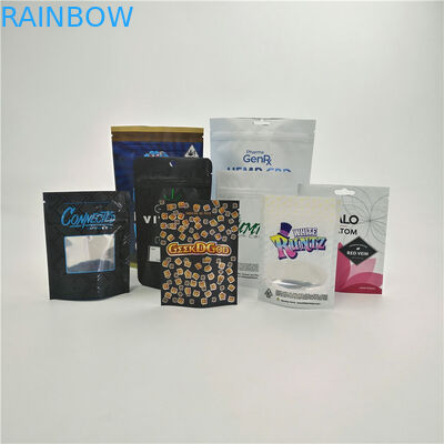 Prove o malote livre personalizado da medicina das cookies da selva do runtz dos sacos da prova CBD da criança com janela