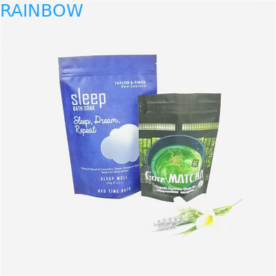 O sal de banho da folha de alumínio 12oz/corpo feitos sob encomenda esfrega o creme que empacota sacos de café ziplock do doypack