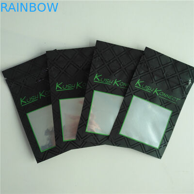 Flor feita sob encomenda de Logo Kush Connect Packaging Bag Hemp que empacota o saco lateral do selo três com Ziplock