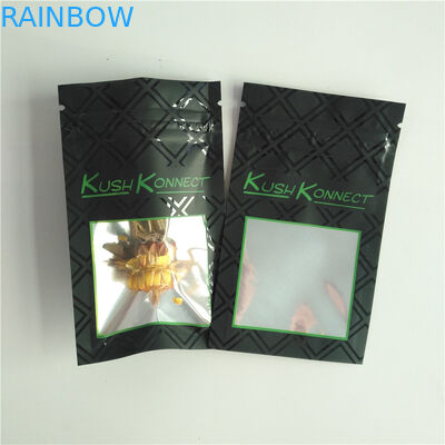 Flor feita sob encomenda de Logo Kush Connect Packaging Bag Hemp que empacota o saco lateral do selo três com Ziplock