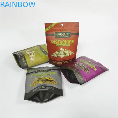 o empacotamento de mylar do fechamento do fecho de correr do vácuo da folha de alumínio levanta-se as porcas do alimento do malote que embalam o saco de plástico